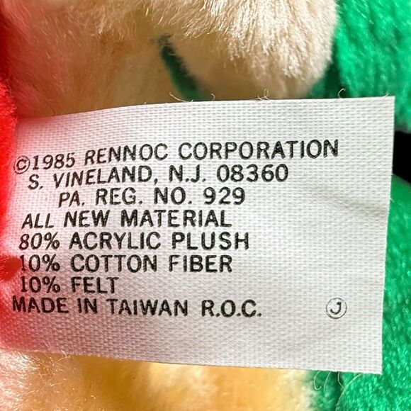 Santa's Best Rennoc Teddy Bear Christmas Plush Stocking Light Brown Overalls 20" - Picture 9 of 9